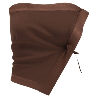 OUDE WAAG 25秋冬新款 简约松弛独特飞毯抹胸上衣