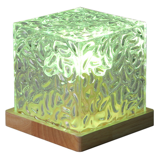 水波纹氛围灯极光星空投影灯情调卧室床头小夜灯浪漫充电遥控灯光