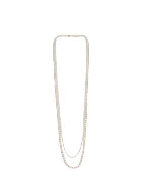 嫚渡|法式轻奢高级感山茶花配饰双层叠戴时尚珍珠项链