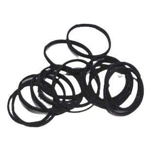 不伤发黑色头绳马尾扁发绳儿童扎头发橡皮筋简约男女细小高弹发圈