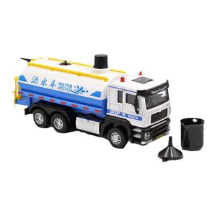 嘉业新款1：50合金仿真挖掘工程车水箱云梯消防军事车垃圾洒水车