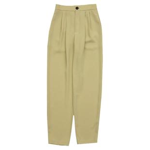 SELECTMOCA春季新款直腿裤西装显瘦休闲直筒裤女日本直邮高腰弹性