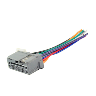 适用本田XRV缤智车载CD机尾线插头AUX蓝牙倒车后视频解码器协议盒