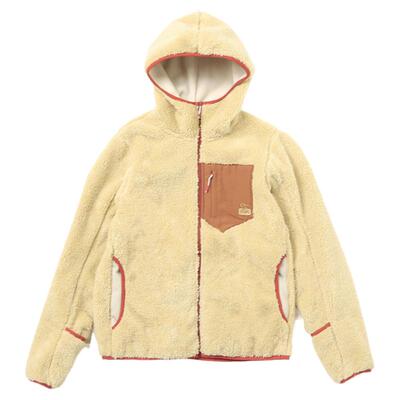 CHUMS洽洽鸟户外休闲连帽抓绒衣外套男女款保暖上衣夹克CH04-1435