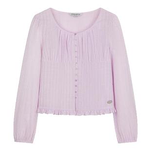 TeenieWeenie小熊女装衬衫夏季法式浪漫气质款甜美田园风上衣