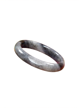 和田玉籽料青花水墨意境手镯