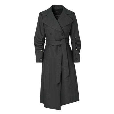 IDPAN通勤中长款大衣外套