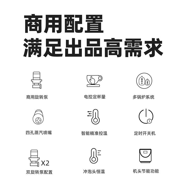 诺道夫诺道夫咖啡机NUDOLF 意式半自动商用咖啡机专业现磨奶茶店