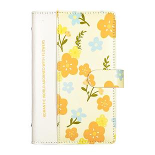 花卉密码存钱本可放钱大容量100张带锁本子高颜值2025新款密码锁存钱夹钱册存钱理财现金纸币百元钞票收藏册