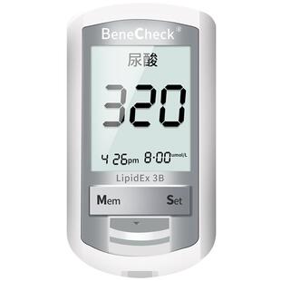百捷尿酸检测仪家用血糖测试仪血脂胆固醇测试仪试纸测尿酸的仪器