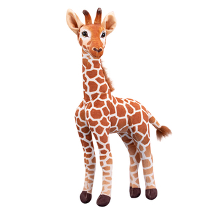 长颈鹿毛绒玩具玩偶公仔小号站姿小鹿梅花鹿麋鹿儿童生日礼物摆件
