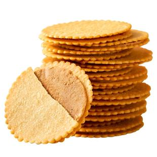 真的巨好吃！花生酱夹心薄脆饼干马铃薯酥脆饼解馋网红休闲小零食