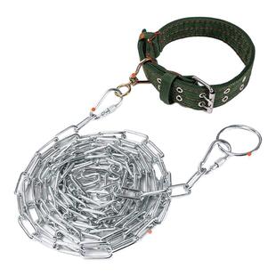 狗链子狗牵引绳狗项圈脖套大中小型宠物用品拴狗铁链防咬断遛狗绳