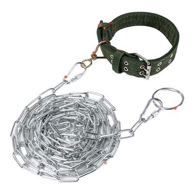 狗链子狗牵引绳狗项圈脖套大中小型宠物用品拴狗铁链防咬断遛狗绳