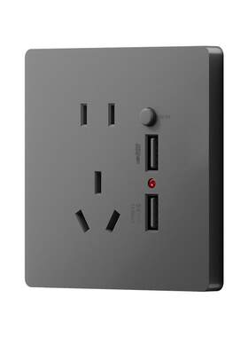 国际电工86型USB-C五孔暗装插座