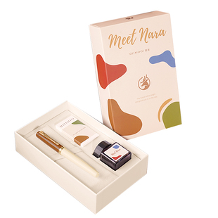 【圣诞礼物】RIIMOO里莜517遇见奈良红色钢笔礼盒男士女士高档精致女生学生礼品笔练字开学商务