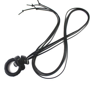 欧美圆扣皮带牛皮花朵装饰腰带女细配裙子加长皮绳连衣裙大衣腰链