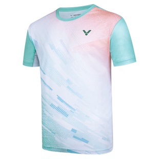 VICTOR/威克多男女速干比赛上衣胜利羽毛球服运动短袖T恤T-50022