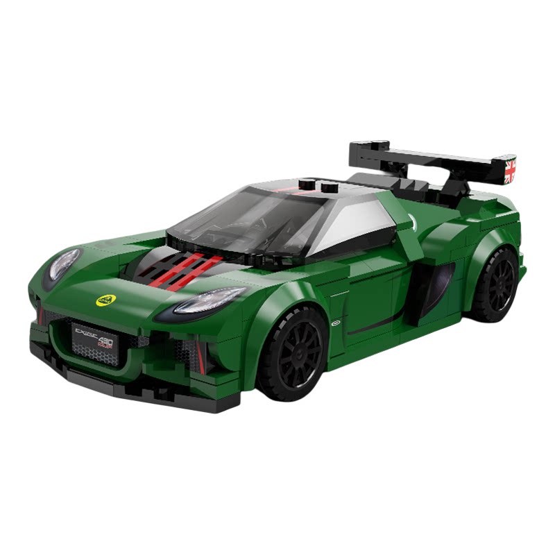 cada咔搭双鹰莲花积木拼装跑车