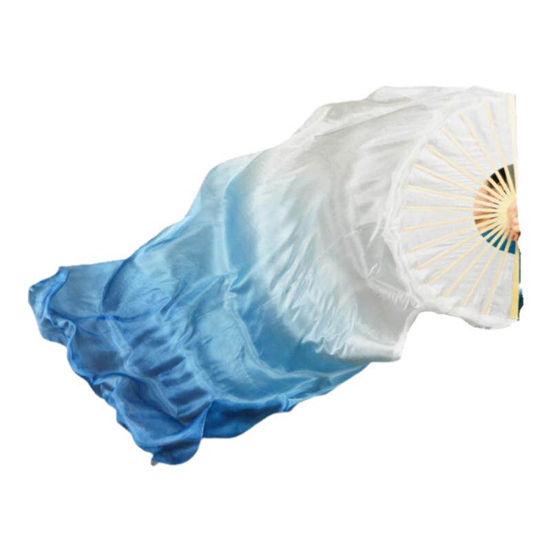 孤岛的鲸大鱼海棠真丝长绸扇
