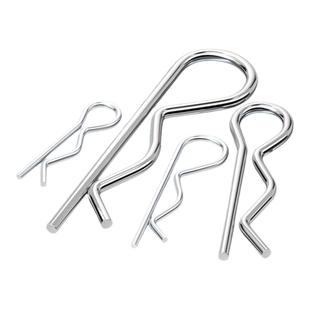 304不锈钢/镀锌B形销R型销弹性闭口开口销波浪销子卡销发夹锁插销