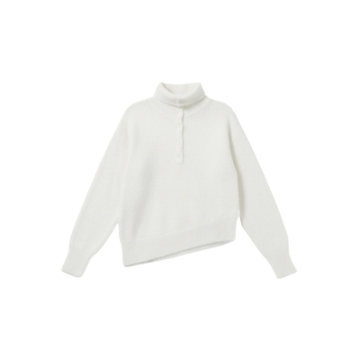 马海毛常规通勤长袖毛衣