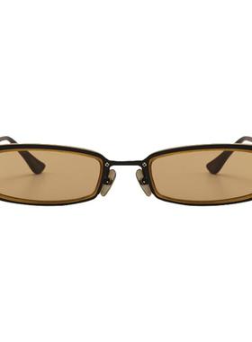 黑色千禧太阳镜RU防紫外线复古