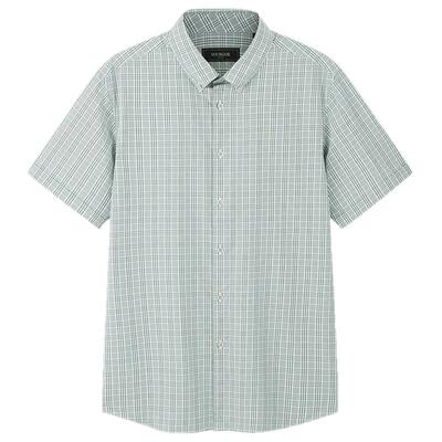 【凉感桑蚕丝】雅戈尔官方夏季新品商务休闲冰丝衬衣短袖衬衫男