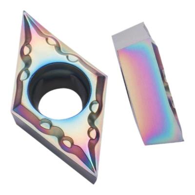 数控七彩精车刀片DCGT070201/02/04-AF淬火钢钛合金11T3小零件