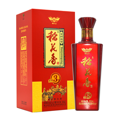 稻花香酒金珍3号52度浓香型白酒