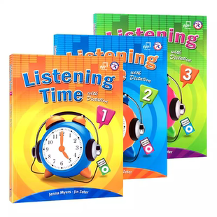 原版Compass少儿英语专项听力提升训练教材 Listening Time 1 2 3级别 寒暑假短期听力培训教材