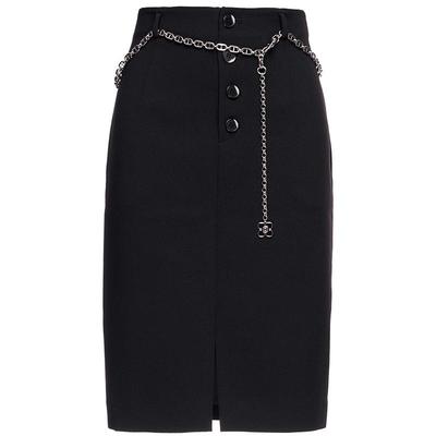 OBEG欧碧倩职业半身裙秋腰链轻熟气质包臀西装裙10461007