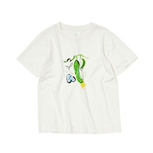 allblu幼岚「吊兰丝瓜和白兰花」【宣纸速干】儿童T恤亲子款