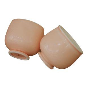 天野造物漫粉郁金香高脚杯 纯手工陶瓷色釉少女粉茶杯 景德镇陶瓷