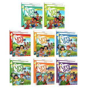 【原版正品】进口牛津少儿英语第五版let's go学生 课本+练习册+线上账号小学英语letsgo教材牛津少儿英语lets go国内版好易学英语