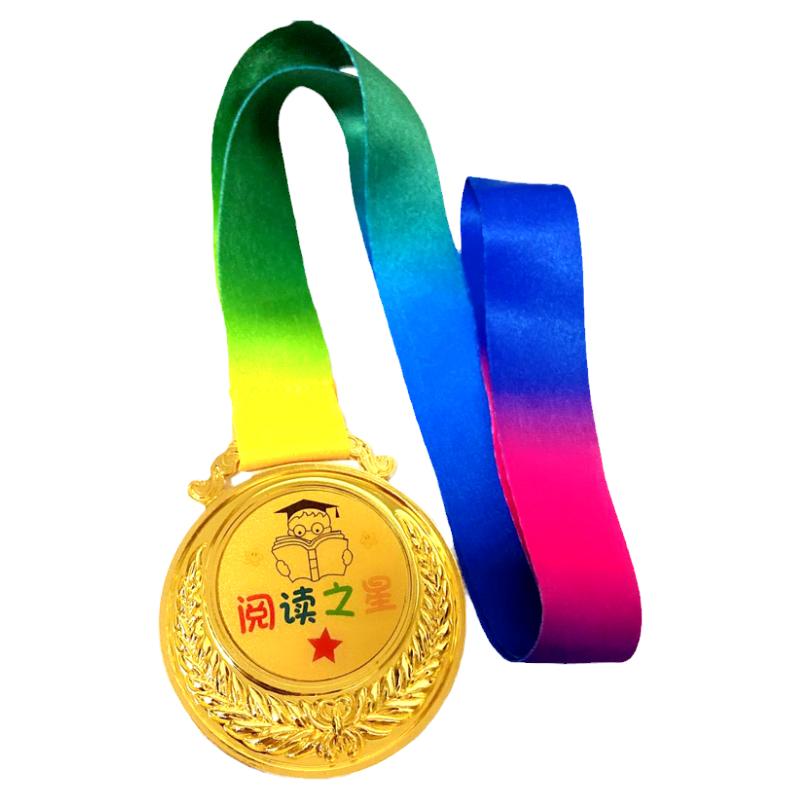 定制篮球羽毛足球一二三等奖金属挂绳牌马拉松运动会跑步比赛定做