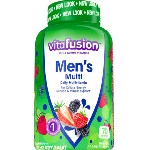 vitafusion男士复合维生素软糖AD多种女维MAN力糖