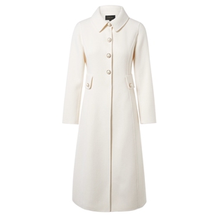 [商场同款]La Koradior拉珂蒂秋羊毛羊绒简约格调双面毛呢大衣