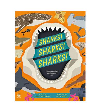【预售】【小小自然研究员】鲨鱼英文儿童绘本动物生态环保进口原版外版书精装3-6周岁【Nature Investigator】Sharks! Sharks!