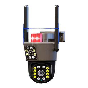 4G车载监控摄像头拖挂车挖机货车停车监控手机远程360度双镜头