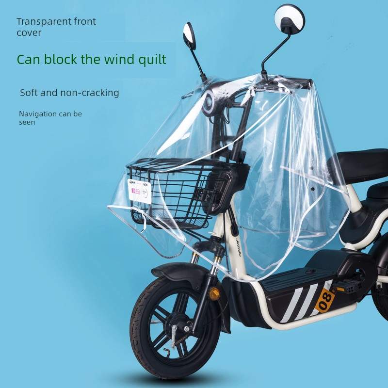 龙头电动电瓶摩托车车头中控仪表盘防雨罩车把防水挡雨遮雨车头盖