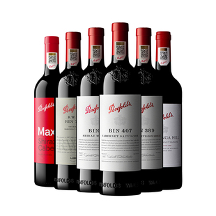 奔富红酒BIN407+389+2+麦克斯+蔻寇兰山RWT798葡萄酒官方正品行货