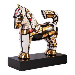 德国Goebel进口陶瓷马瓷偶摆件高级生肖马生日礼送朋友赠礼布里托