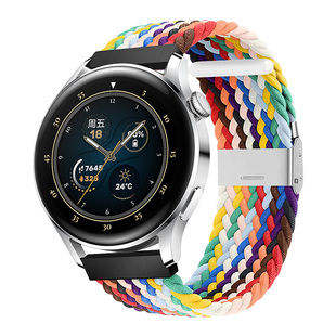 适用华为GT2手表GT3表带watch3pro尼龙GT编织2e运动GT2Pro保时捷新款智能时尚荣耀magic腕带运动版男女替换带