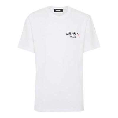 【5折】DSQUARED2/D2次方  男士简约纯色圆领T恤