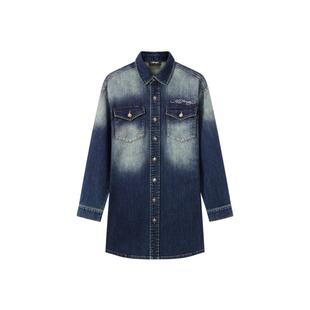 【秋季新品】Ed Hardy埃德哈迪女士收腰两穿牛仔连衣裙E1SAW224