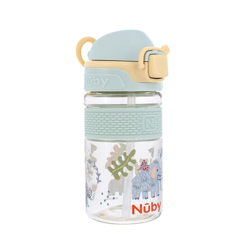 Nuby努比儿童印花吸管运动水杯