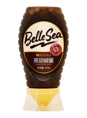 BelleSea黑胡椒酱挤压装260g