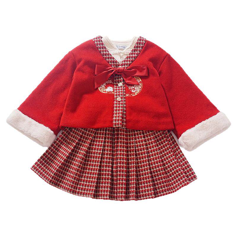 女童汉服冬季加厚保暖套装