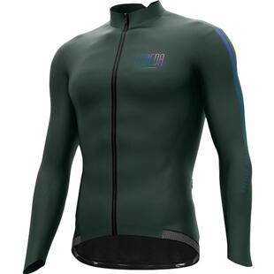 兰帕达 0-10度冬季防风抓绒保暖加厚骑行服外套男自行车套装随风